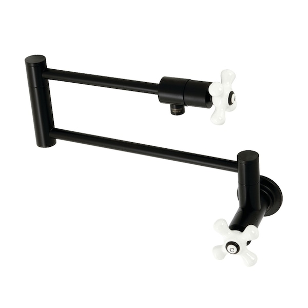 KS4100PX Metropolitan Wall Mount Pot Filler, Matte Black